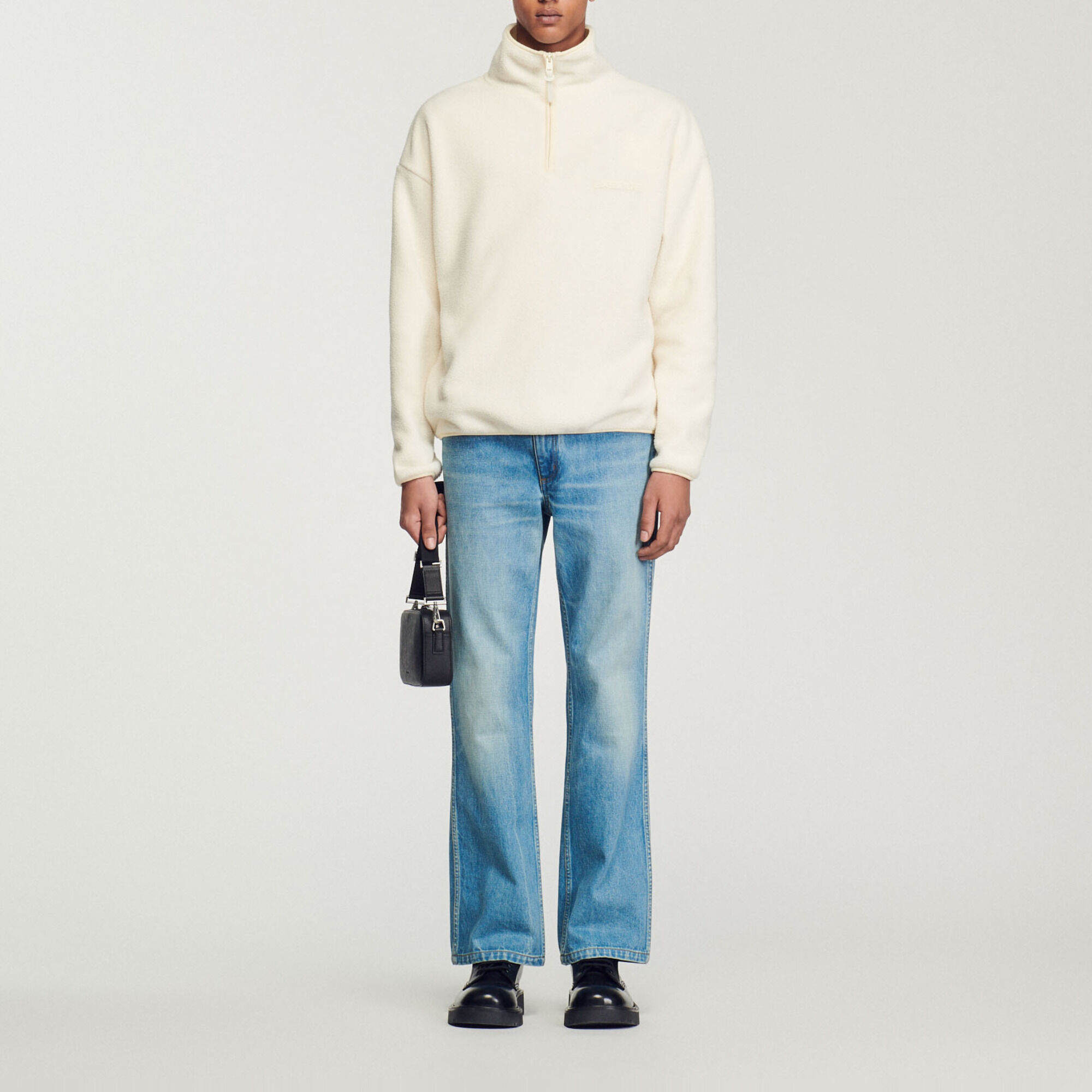 High-neck fleece