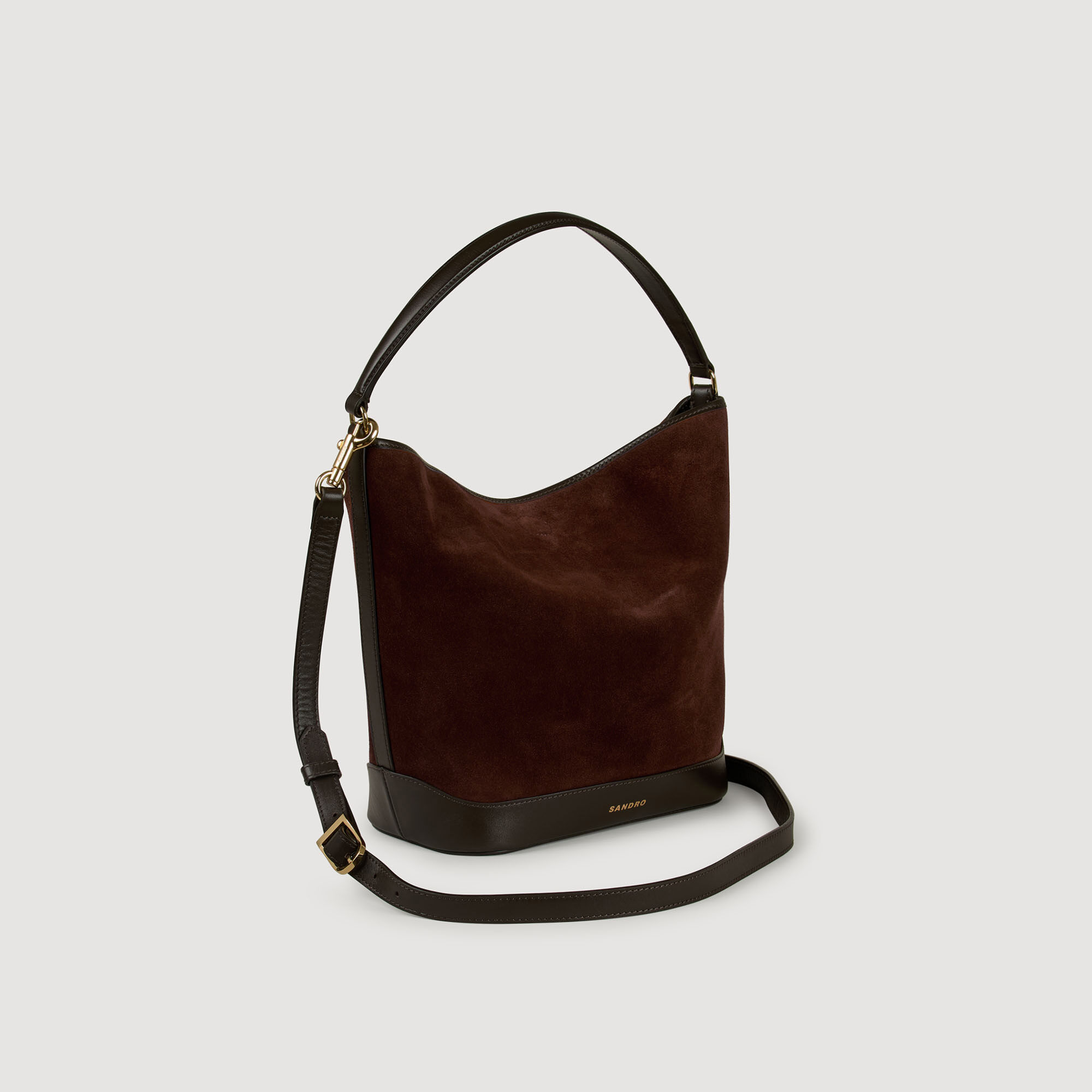 Suede and leather bag TANGOSO