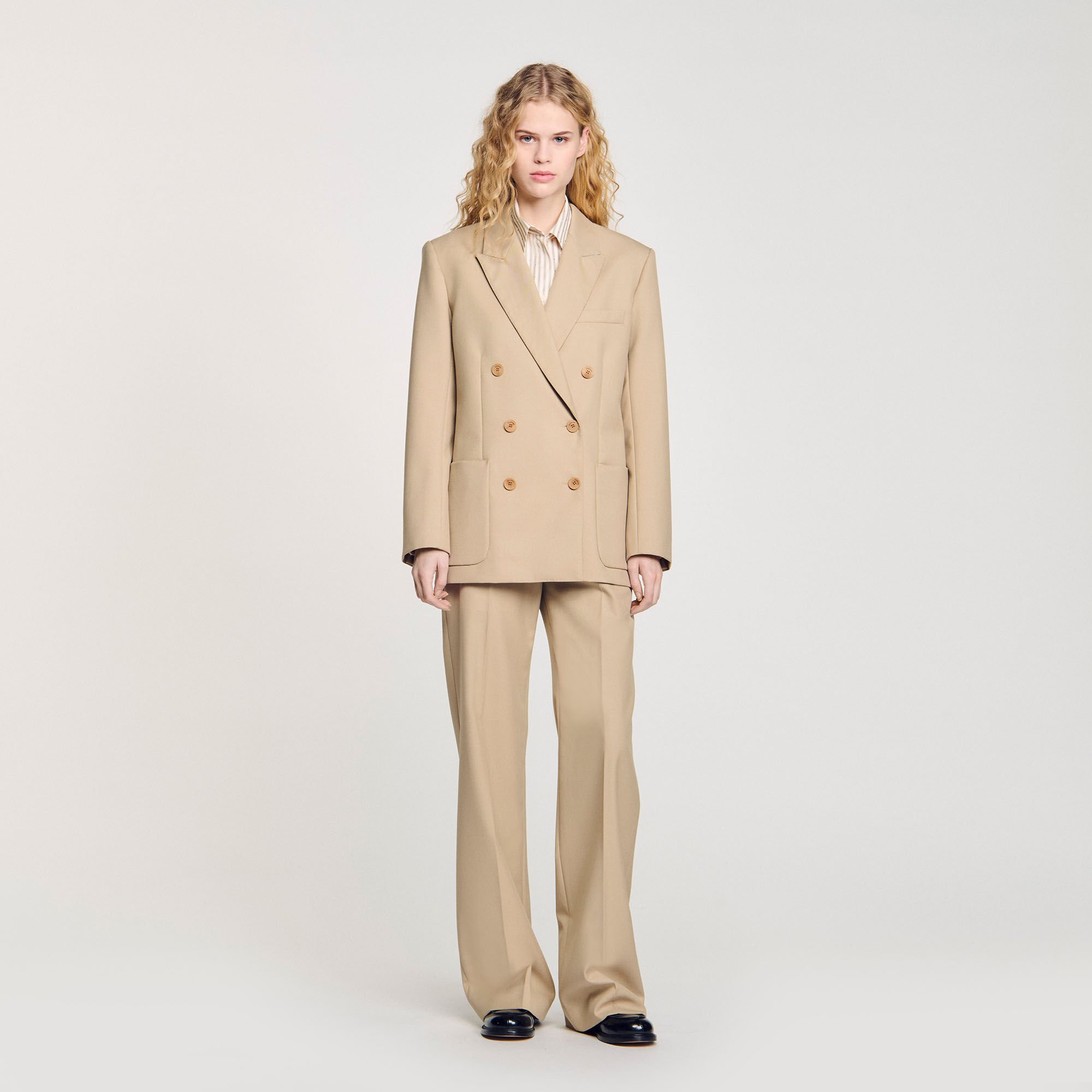 Double-breasted suit jacket