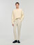 Elasticated straight-leg trousers