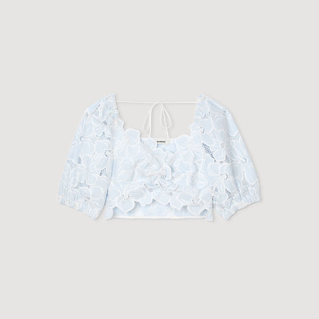 Guipure lace top