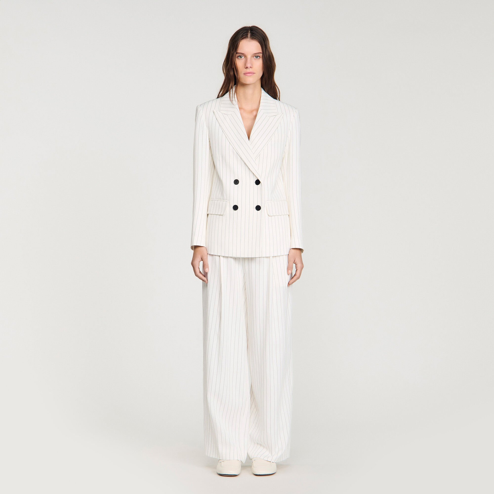 Striped tailored jacket