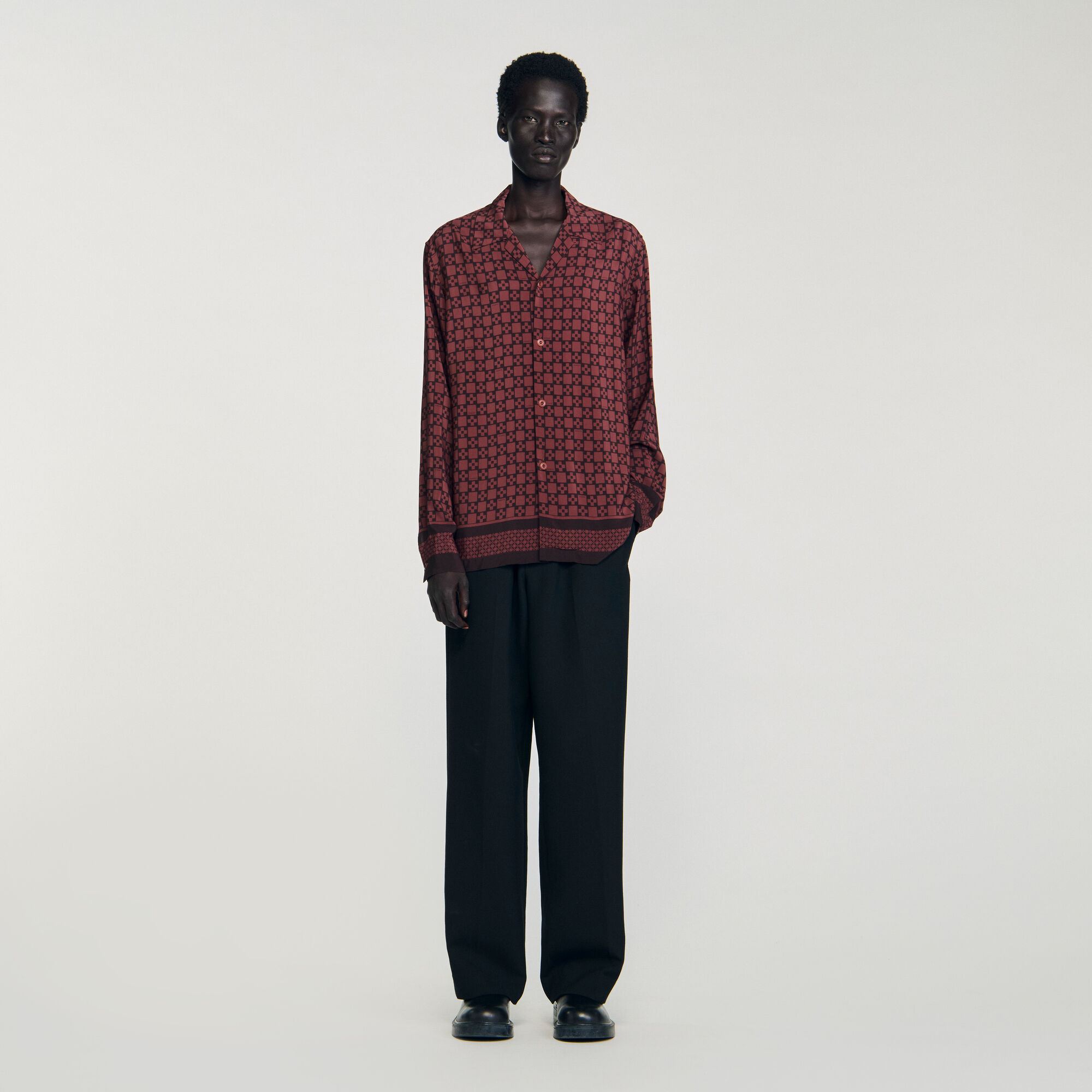 Printed loose-fit shirt