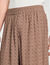 Patterned floaty Bermuda shorts