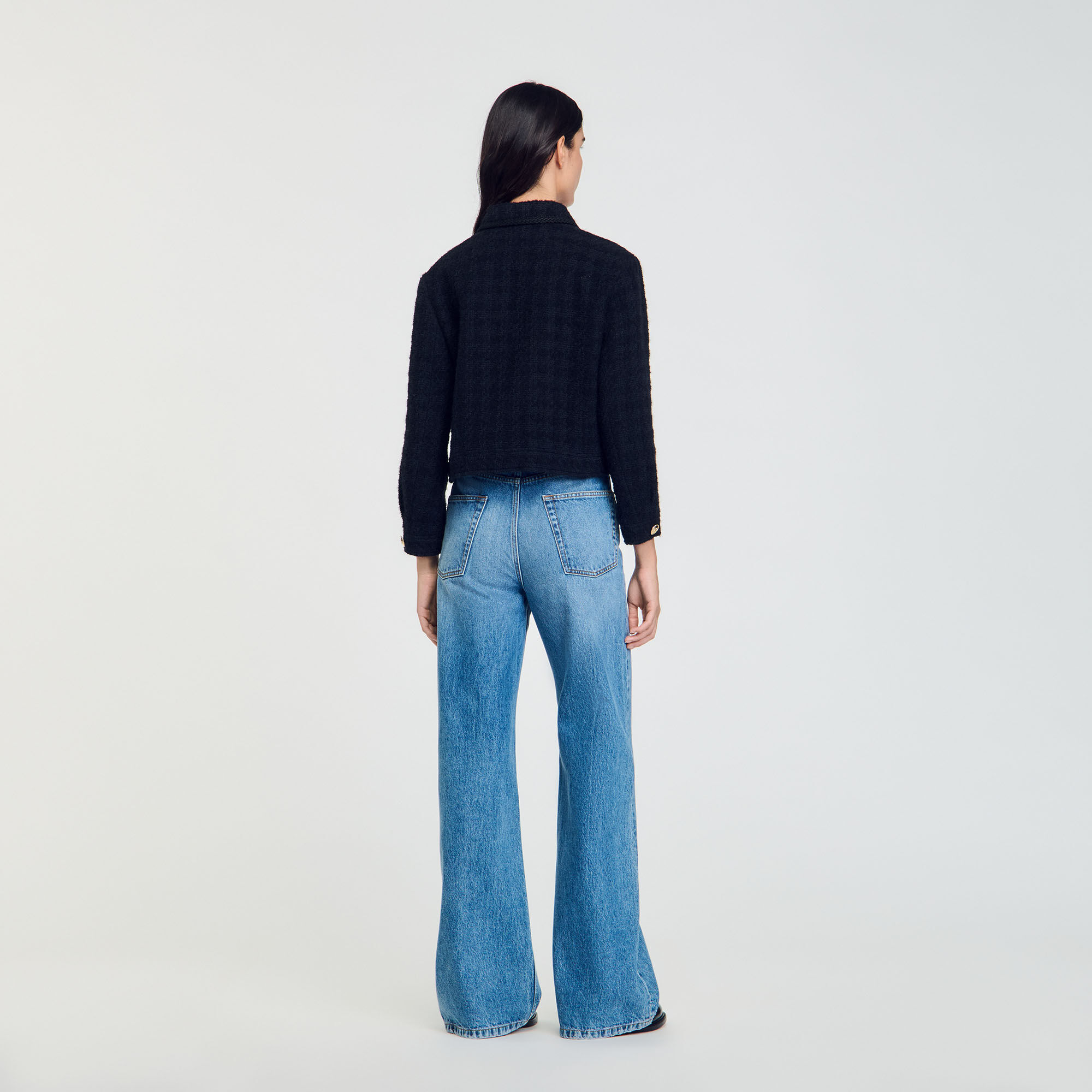 Cropped tweed jacket