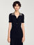 Knit maxi dress with studs