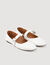 Shiny leather ballet flats