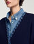 Cardigan with denim details