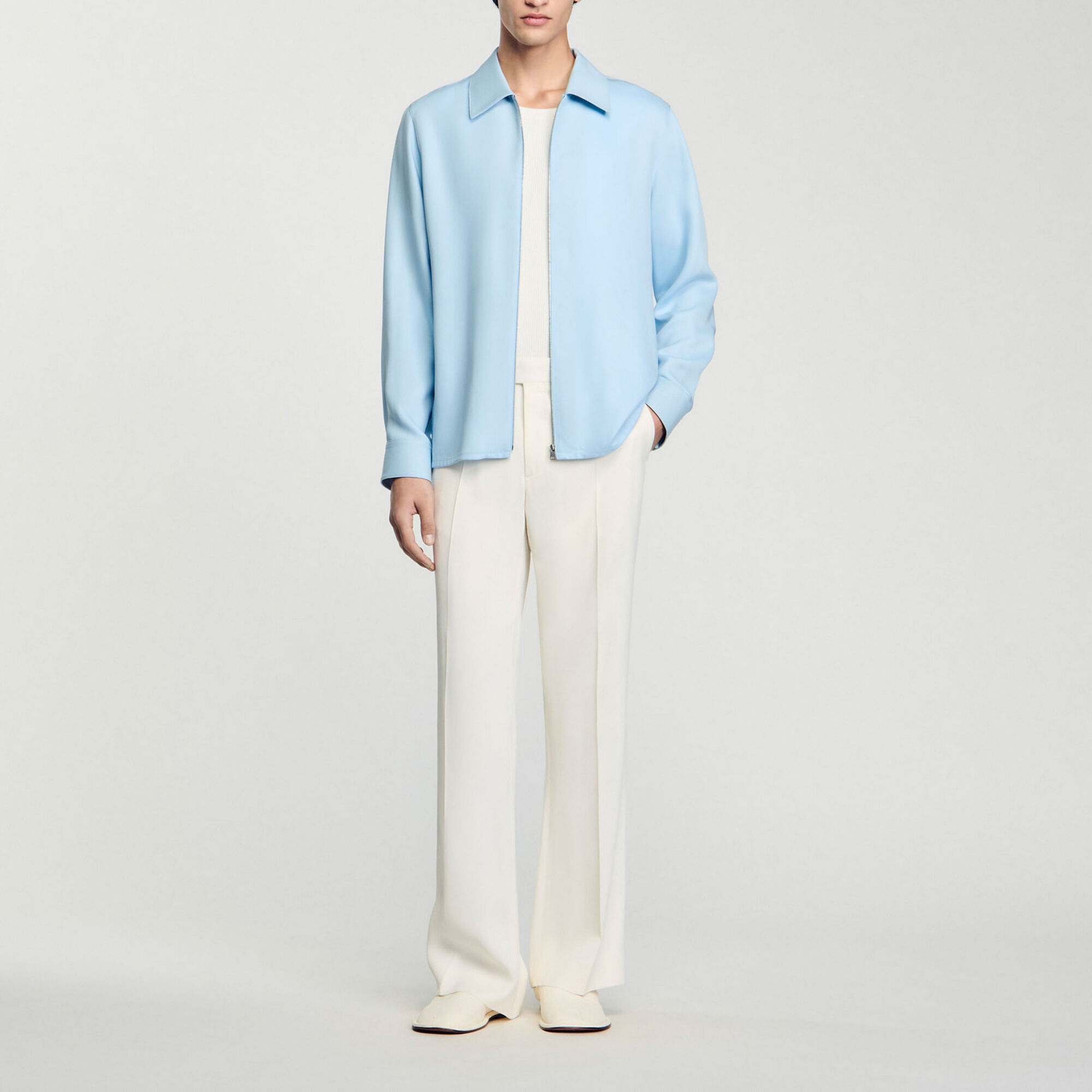 Zip-up shirt
