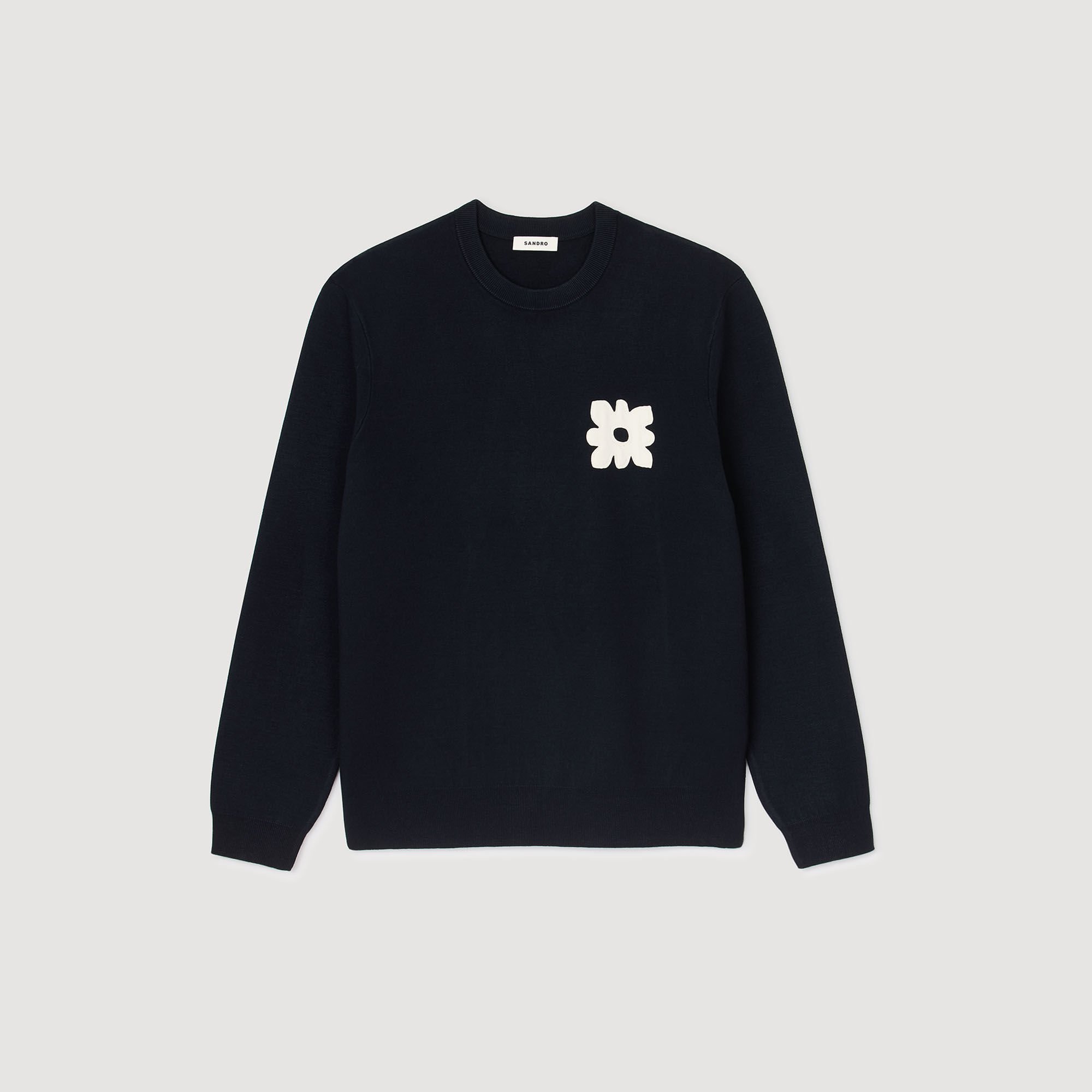 Jumper with flower detail