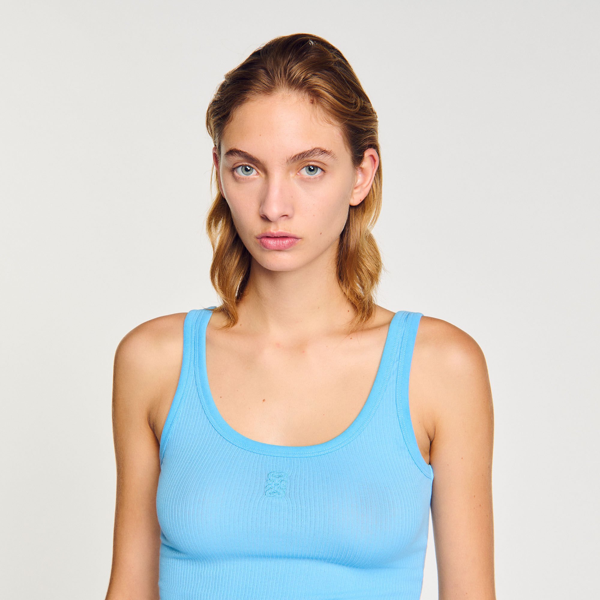 Ribbed vest top