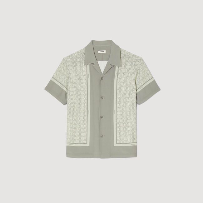 Short-sleeved patterned shirt