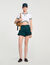 Two-tone cropped T-shirt