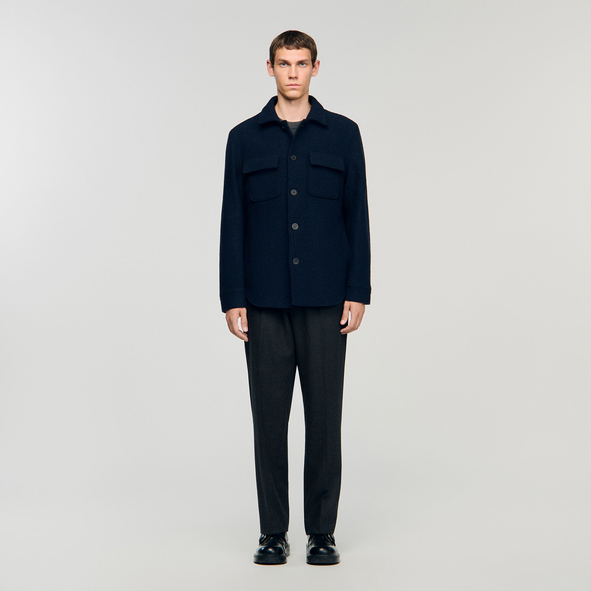 Wool overshirt