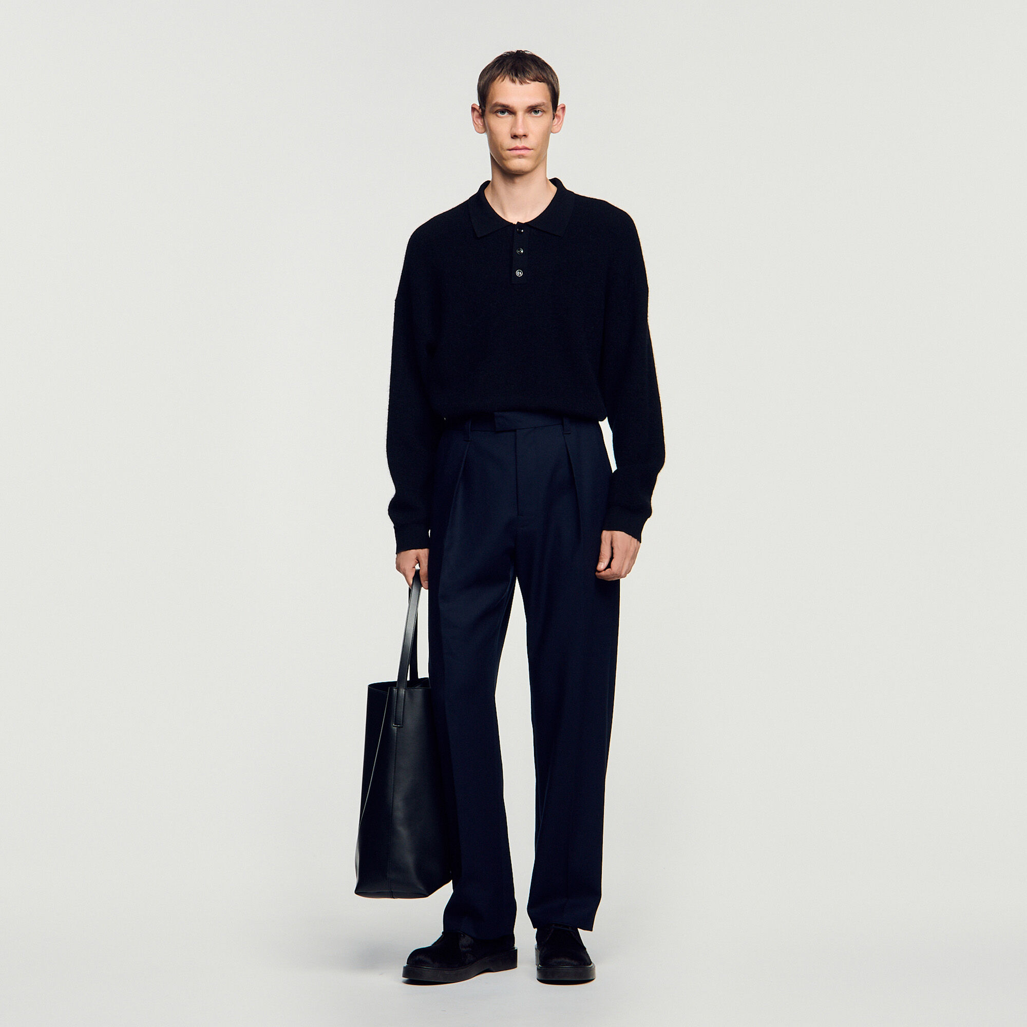 Wide-leg wool trousers - Men | Sandro