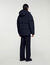 3/4-length hooded puffer jacket