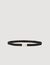 Elasticated leather belt
