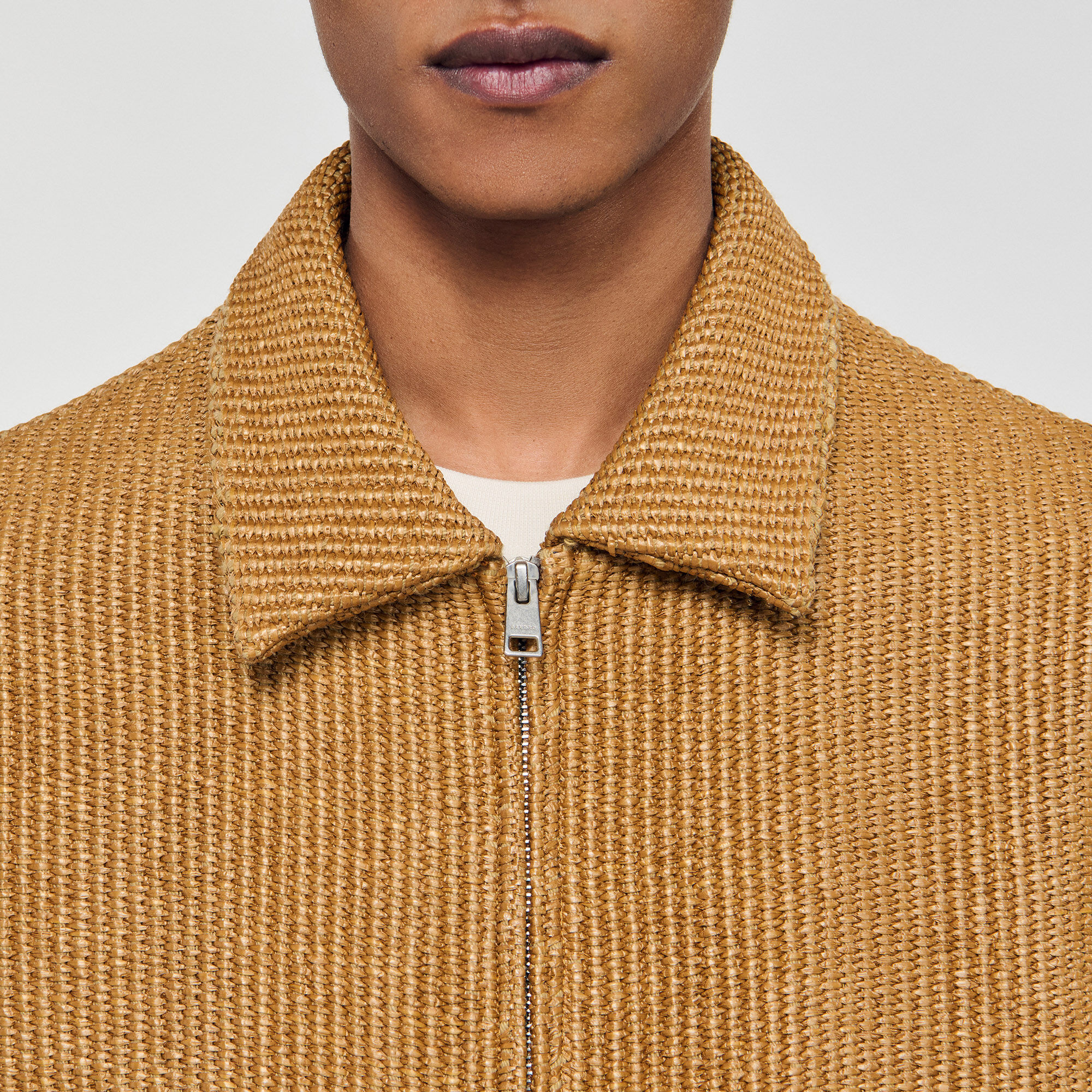 Woven raffia jacket