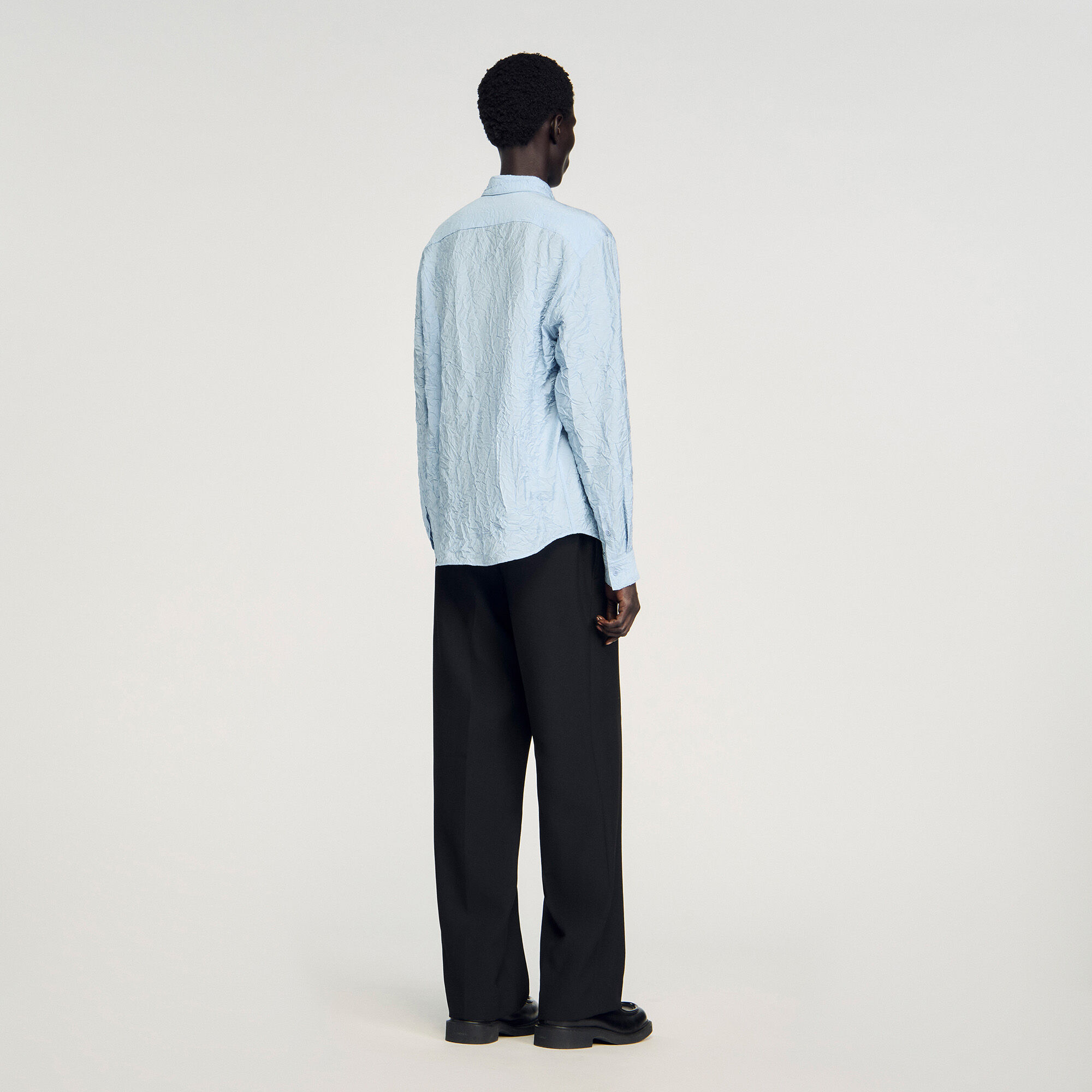 Crinkled effect shirt