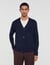 Cardigan with rope embroidery