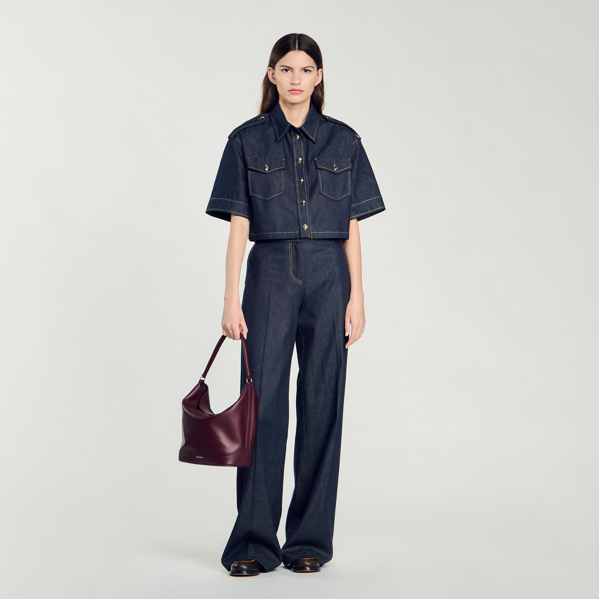 Sandro bucket bag outlet