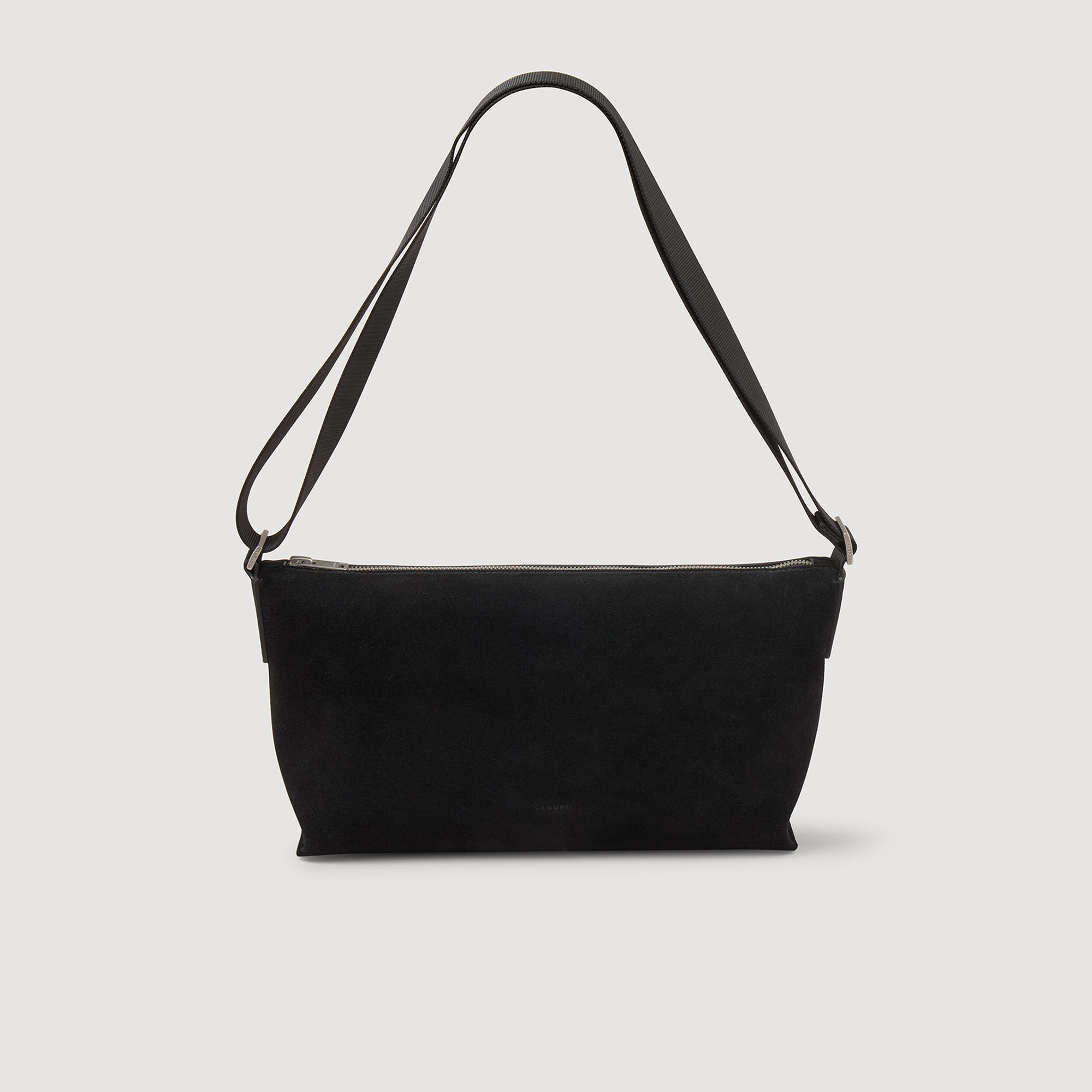 Split leather hobo bag