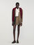 Short checked pleated skirt