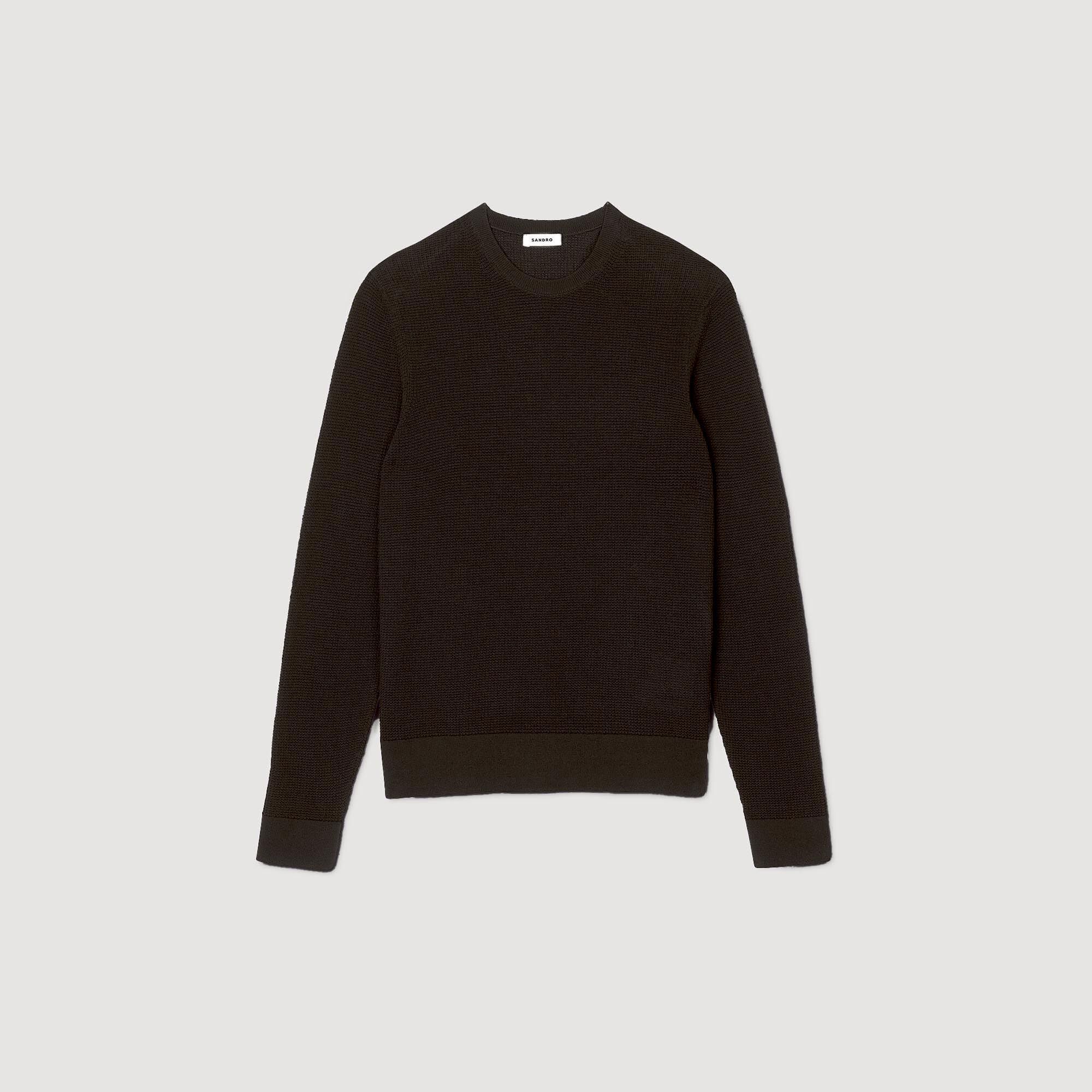 Textured knit jumper