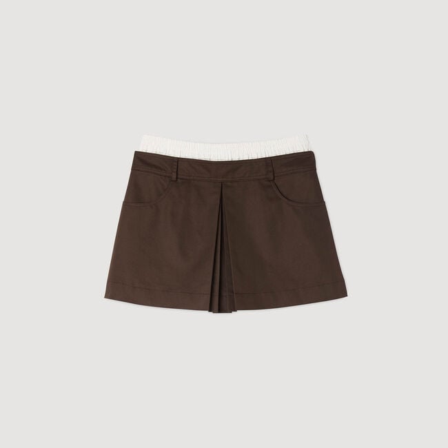 Pleated skort