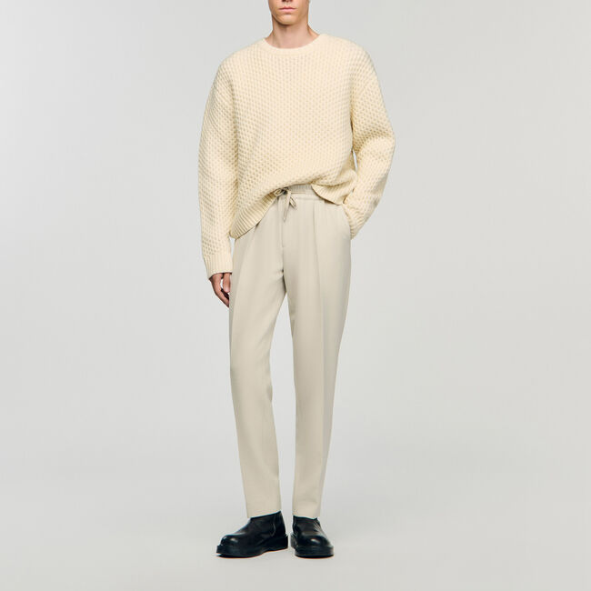 Elasticated straight-leg trousers - Men | Sandro