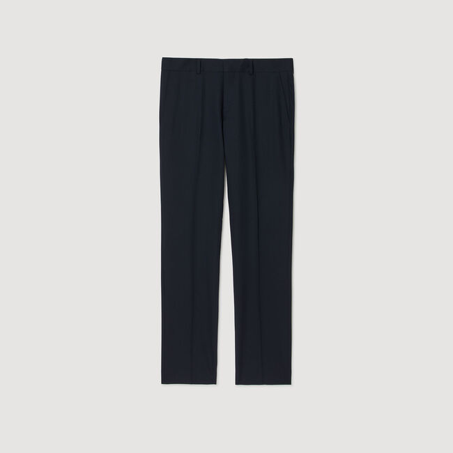 Wide-leg suit trousers
