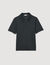 Knitted polo shirt with zip collar