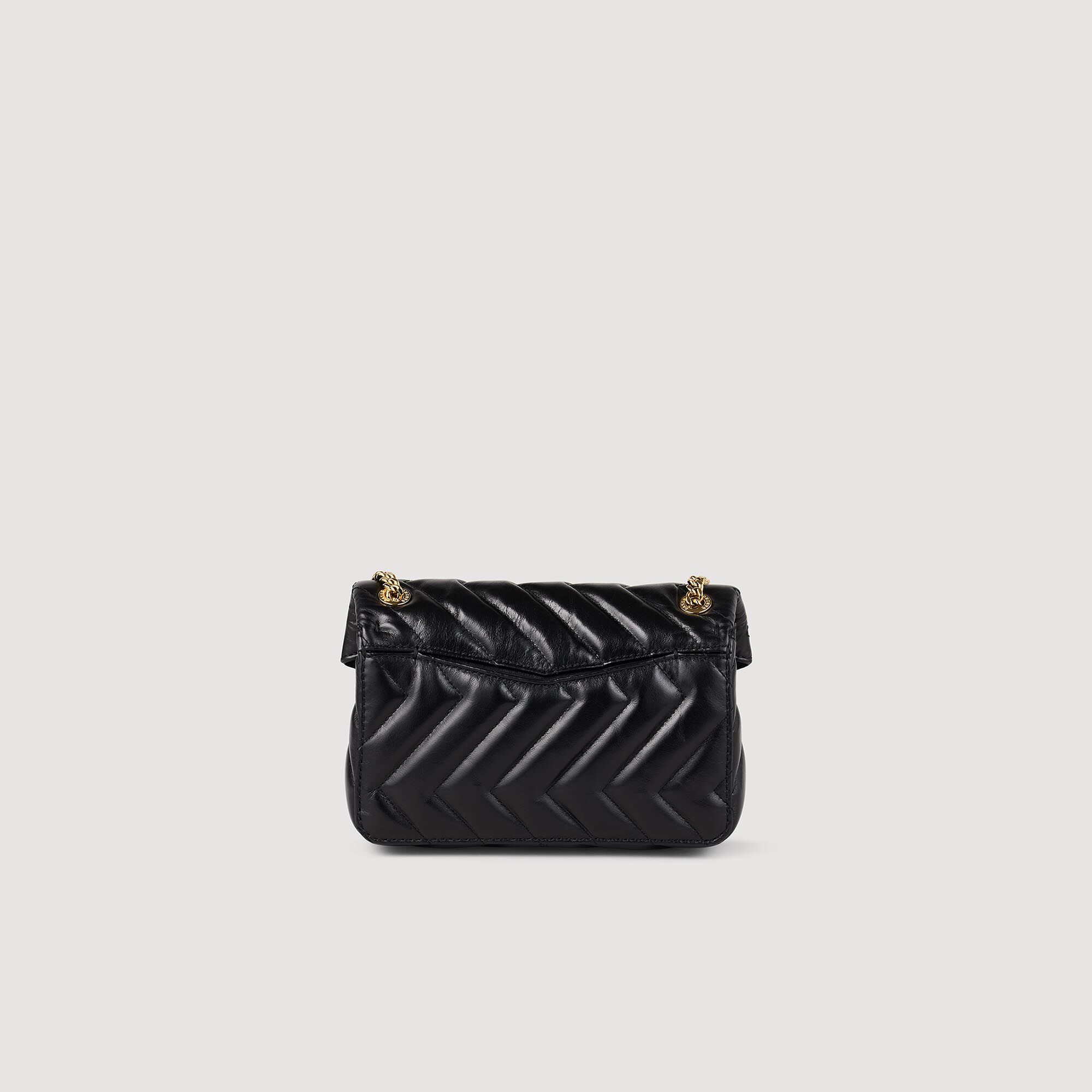 Yza small plain leather bag