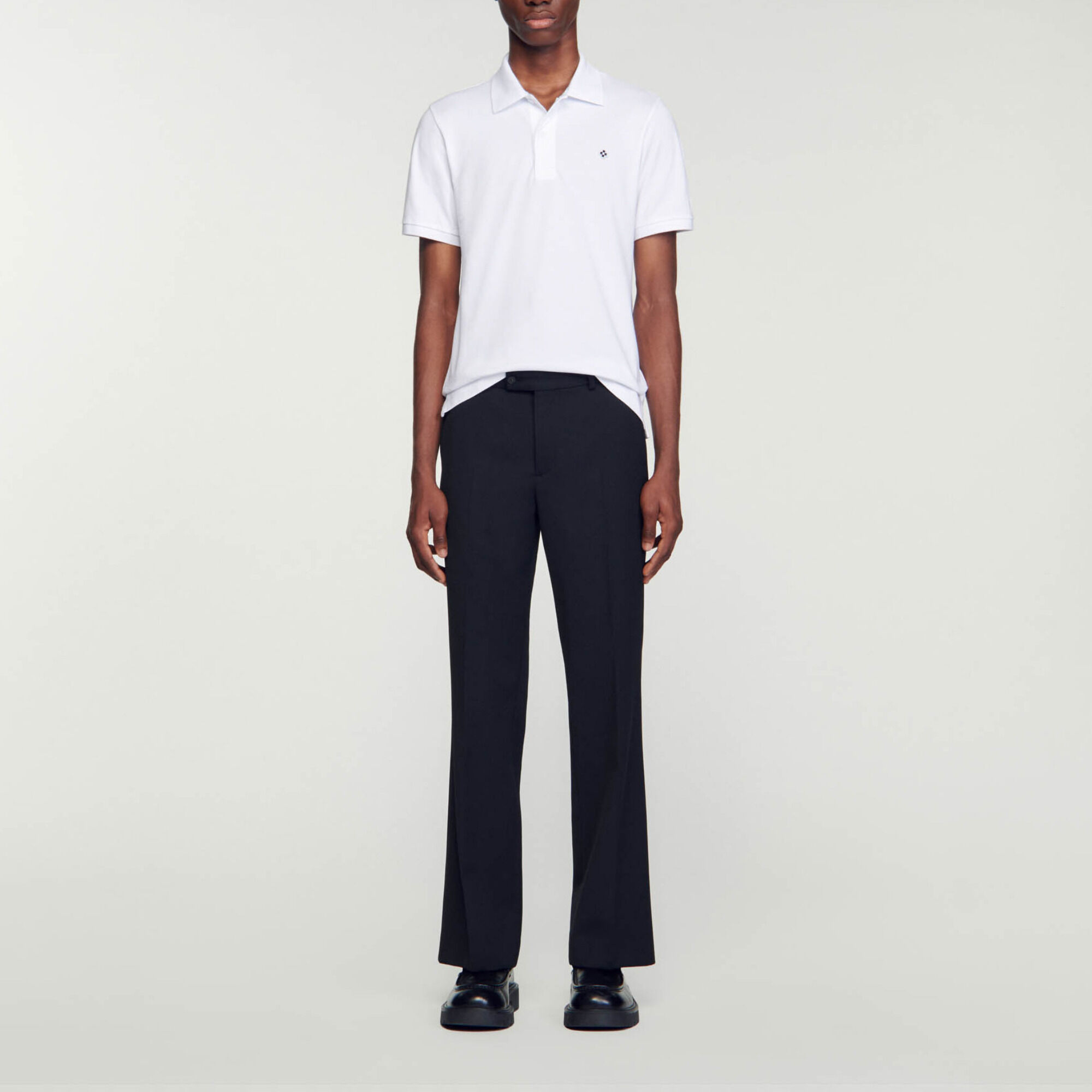 Polo shirt with Square Cross patch