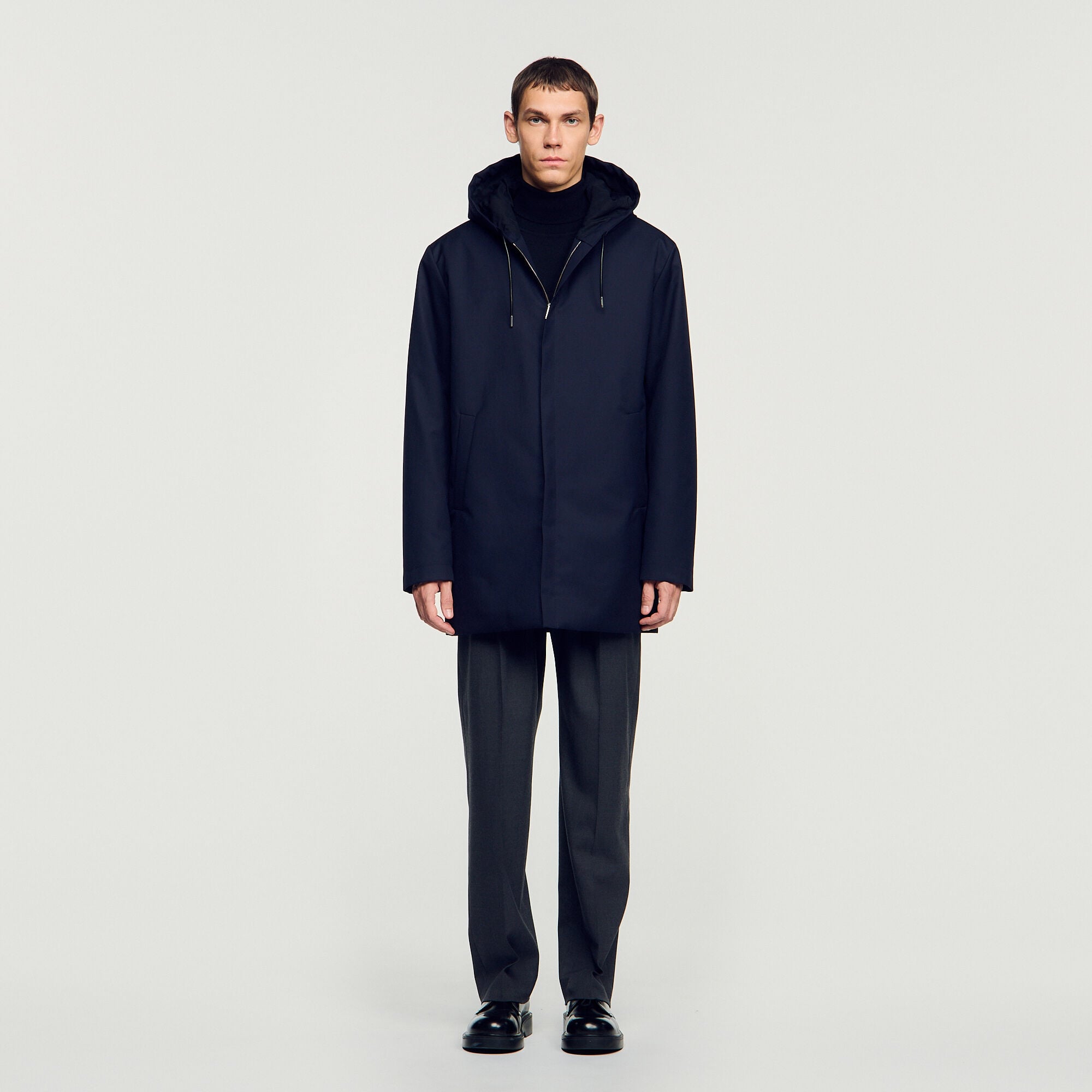 Hooded parka with zip - Men | Sandro