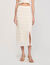 Long skirt with crochet detailing