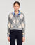 Argyle pattern cardigan