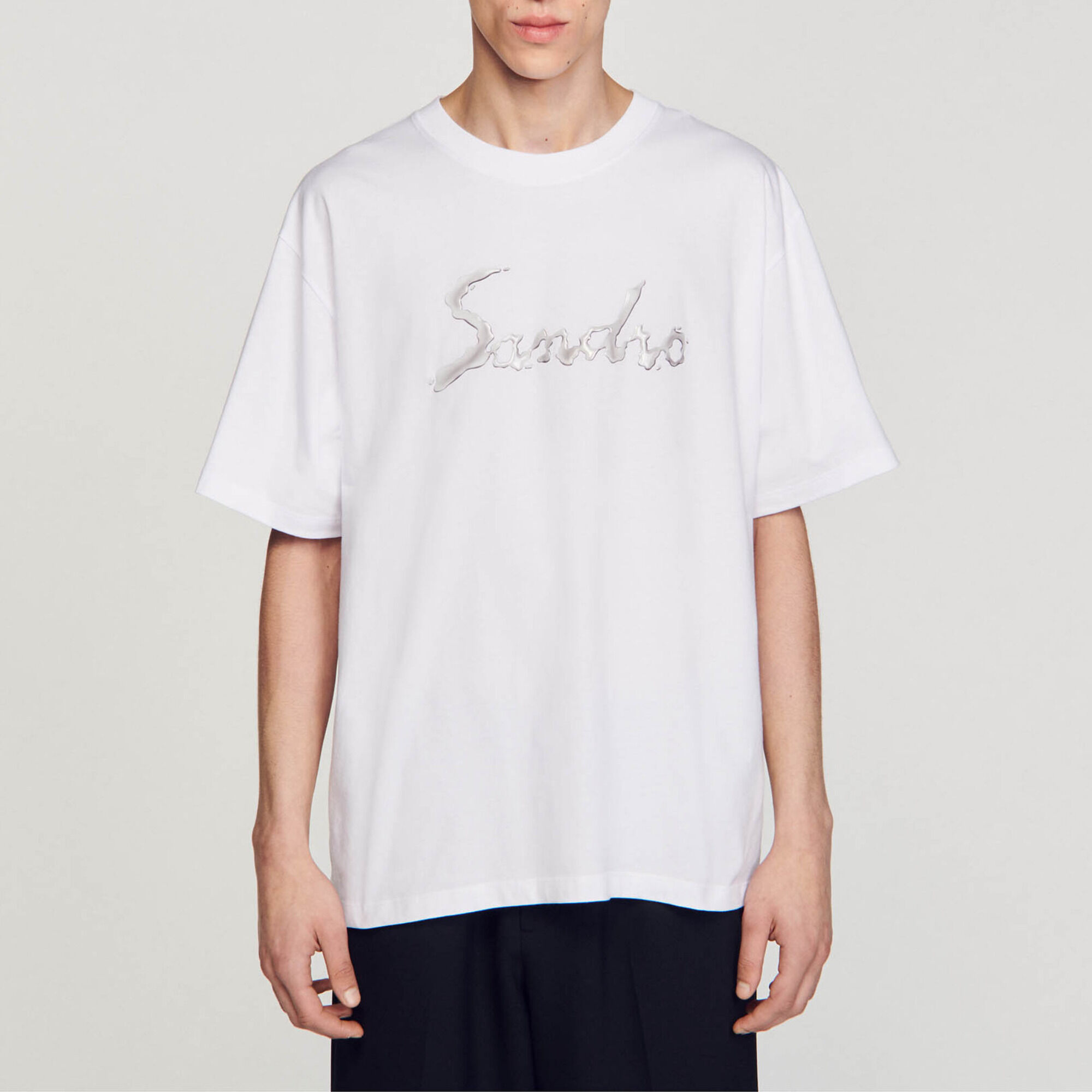 Oversized cotton T-shirt - Men | Sandro