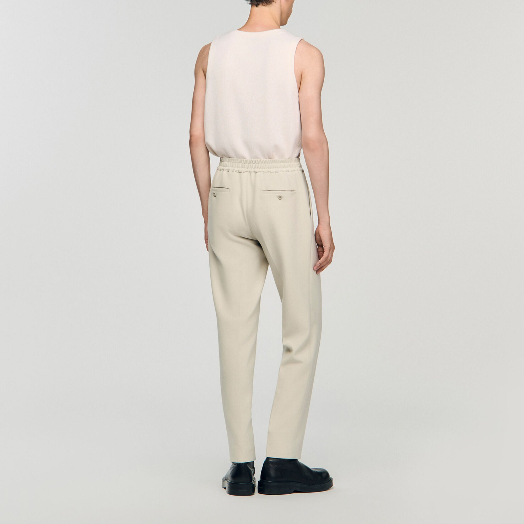 Elasticated straight trousers - Men | Sandro