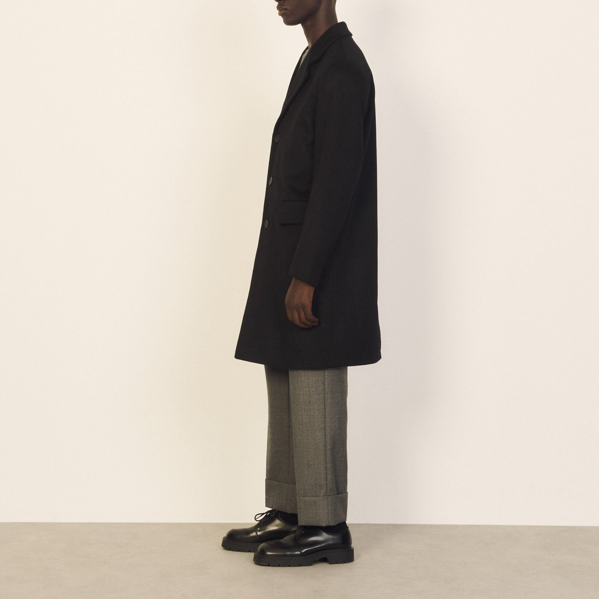 Wool and cashmere coat