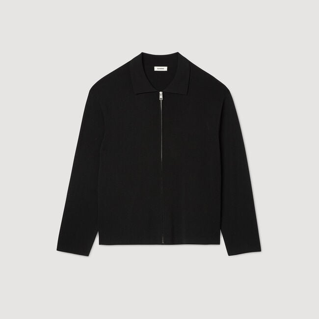 Zip-up cardigan