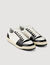 Low-top leather trainers