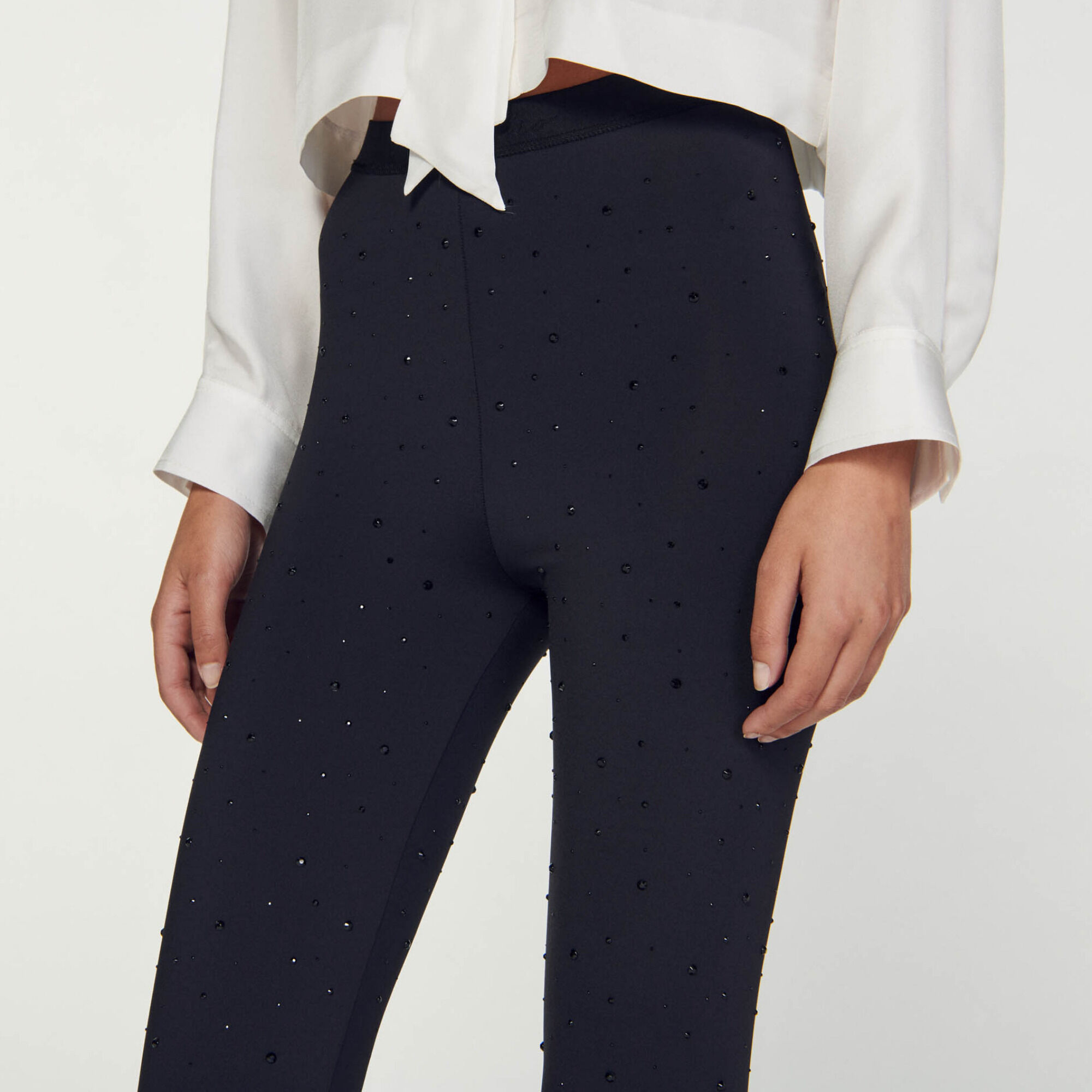 Rhinestone leggings
