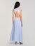 Striped maxi dress with lace