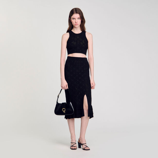Decorative knit top