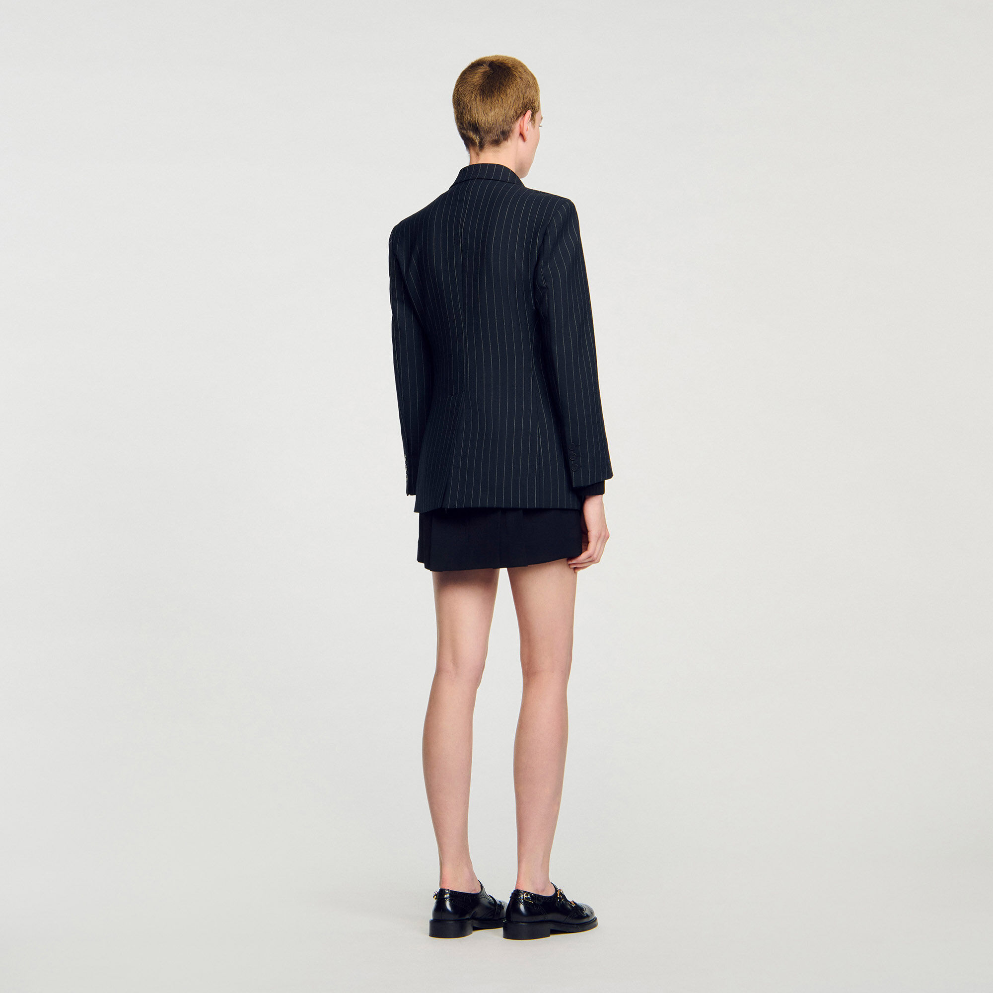 Striped suit jacket