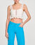 Linen blend crop top