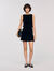 Short two-tone skirt