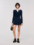 Cable knit polo jumper