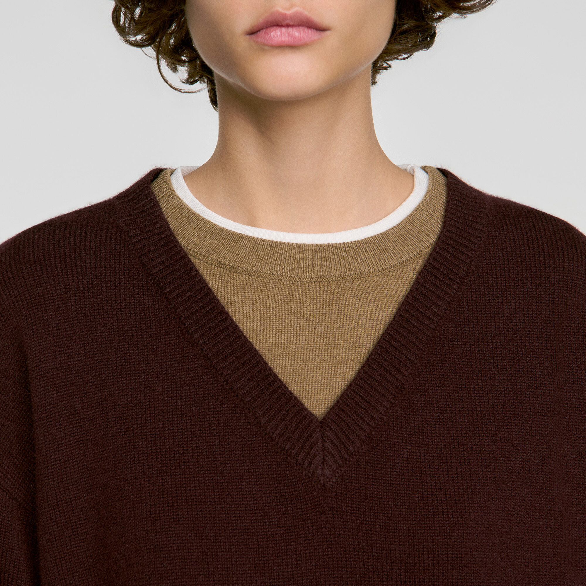 2-in-1 wool and cashmere jumper - Women | Sandro